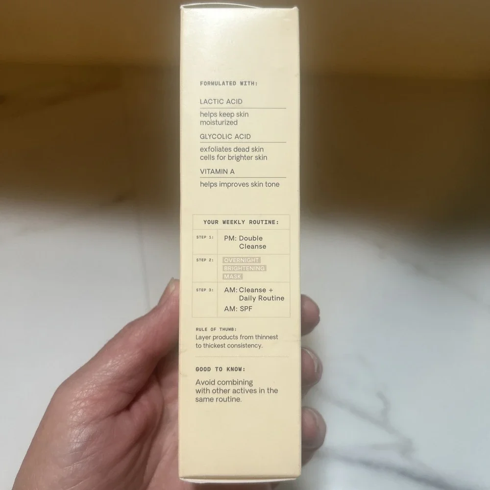 Versed Weekend Glow Brightening Mask 1 fl oz Lactic + Glycolic Acid